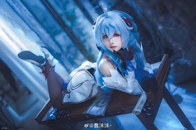 蠢沫沫cos甘雨|蠢沫沫_ 原神·甘雨原皮cos作品[27P-207MB]
