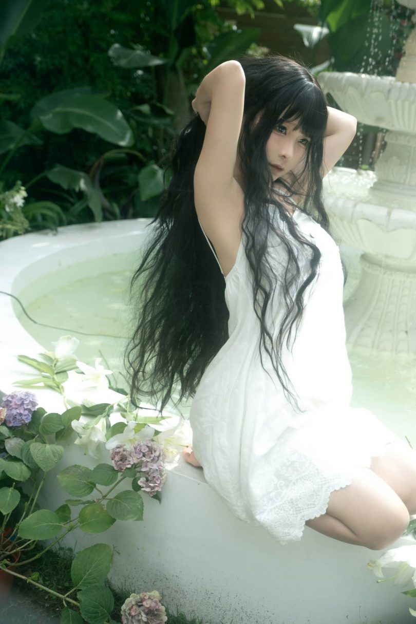 蠢沫沫cos仲夏少女|蠢沫沫_ 仲夏少女·白吊带裙cos作品[36P-432MB]