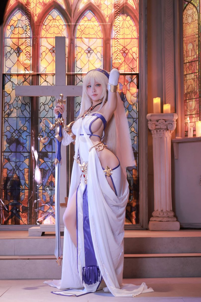 水淼aquaCOS剑之圣女|水淼aqua_哥布林杀手·剑之圣女cos[133P-191MB]