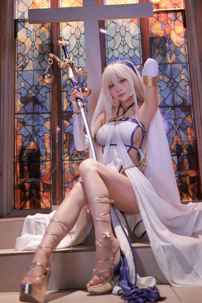 水淼aquaCOS剑之圣女|水淼aqua_哥布林杀手·剑之圣女cos[133P-191MB]