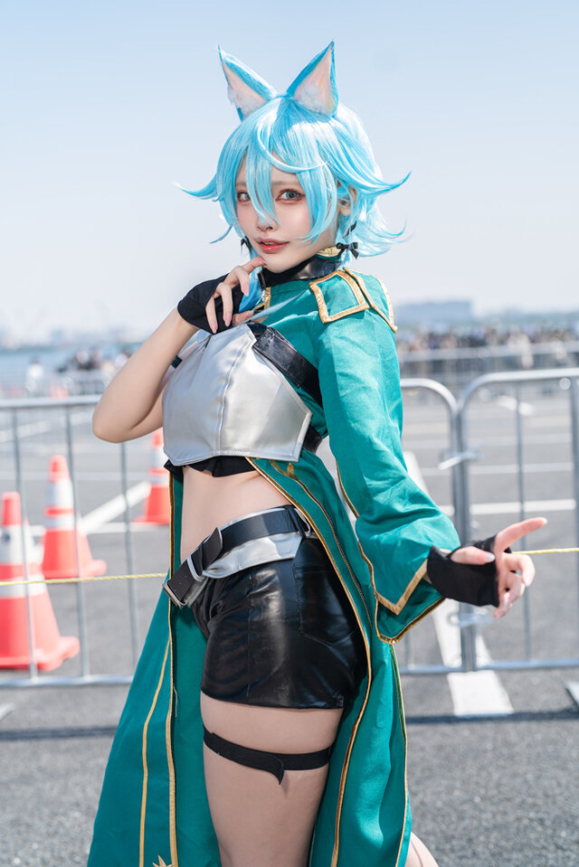 水羽えと猫耳朝田诗乃COS:AnimeJapan2025掀起二次元狂潮 水羽えと猫耳朝田诗乃COS:AnimeJapan2025掀起二次元狂潮