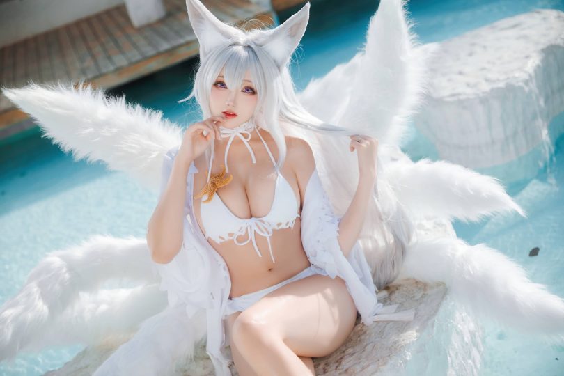 瓜希酱cos信浓|瓜希酱_碧蓝航线·信浓泳装cos作品[100P-322MB]