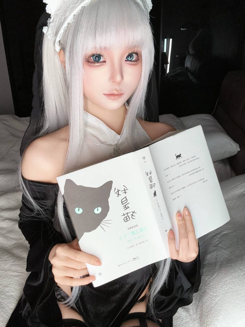 蠢沫沫cos白发修女|蠢沫沫_旗袍·白发修女cos作品[121P-345MB]