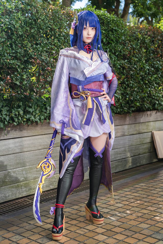 Coser BANちゃん完美演绎原神·雷电将军，惊艳池袋阳光城
