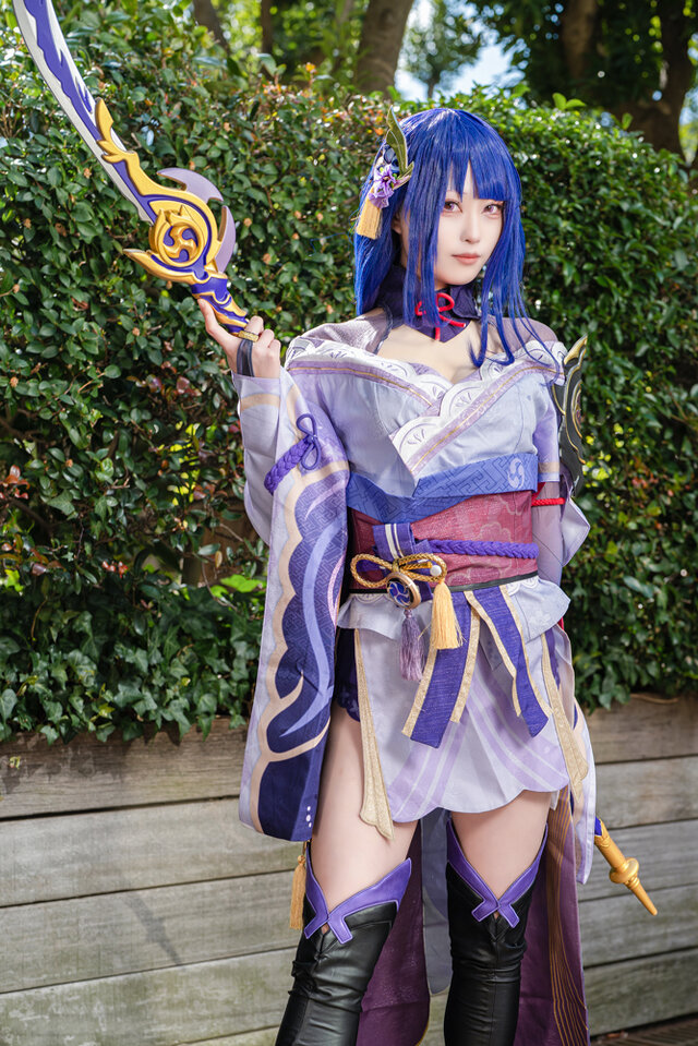 Coser BANちゃん完美演绎原神·雷电将军，惊艳池袋阳光城