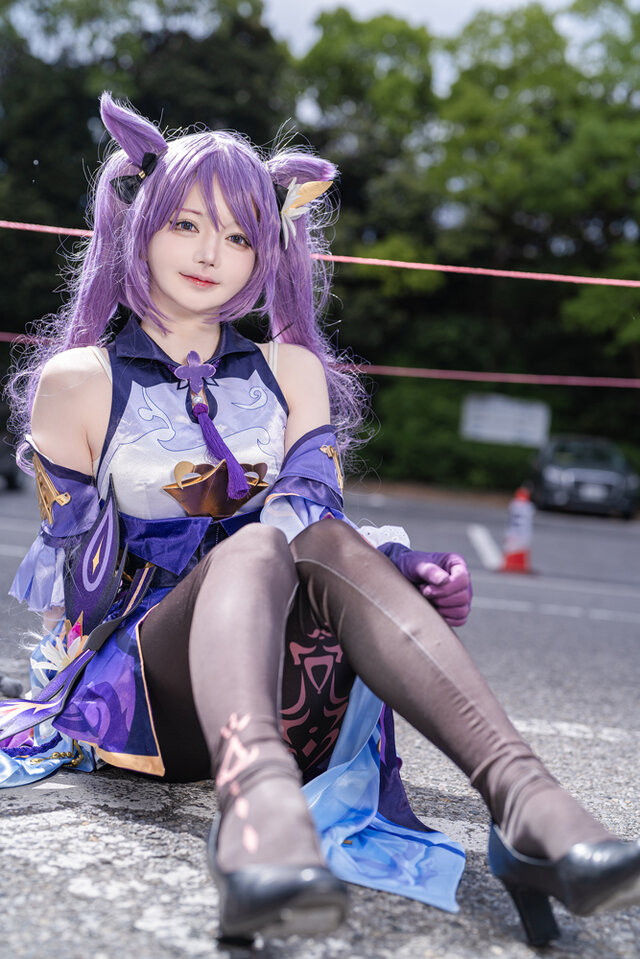 白月あん刻晴cos惊艳NICONICO2025，完美还原雷之玉衡魅力