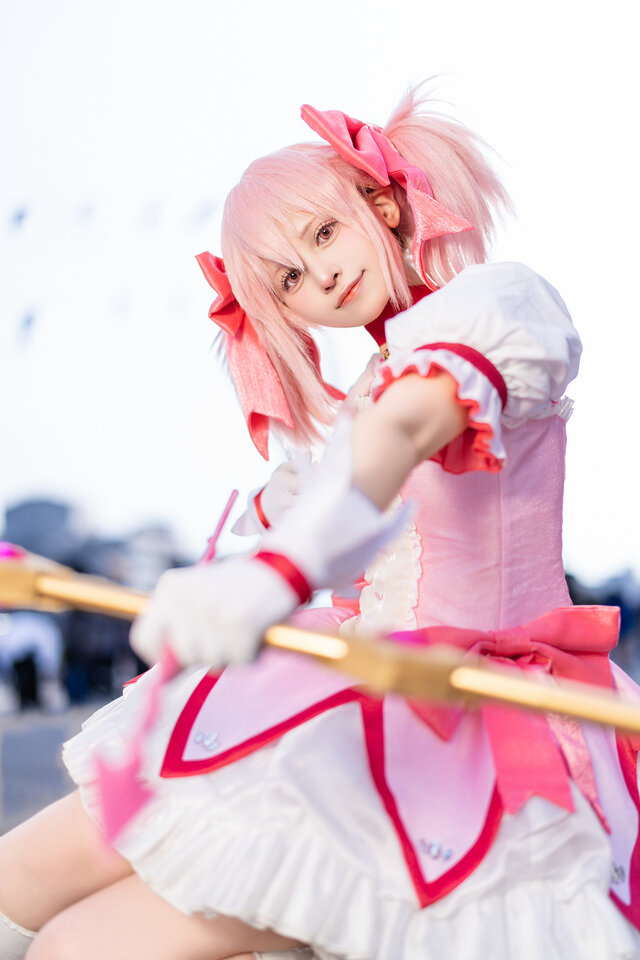 Nyangorou魔法少女·鹿目圆COS：梦幻演绎温柔与坚韧之美