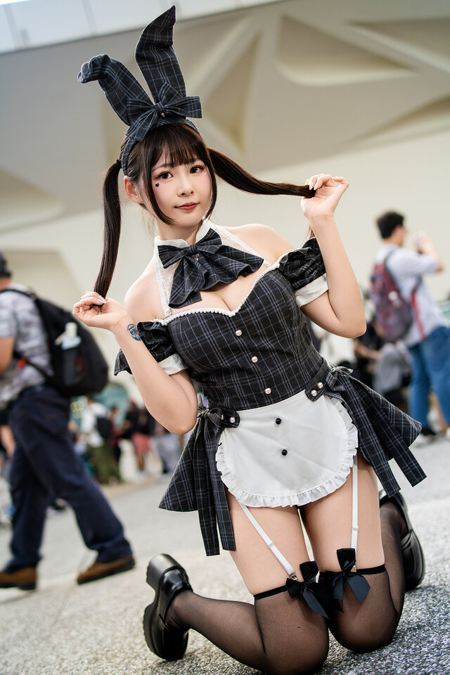 Helene凯琳Malymoon兔女郎cos，台北RF漫展上的可爱来袭