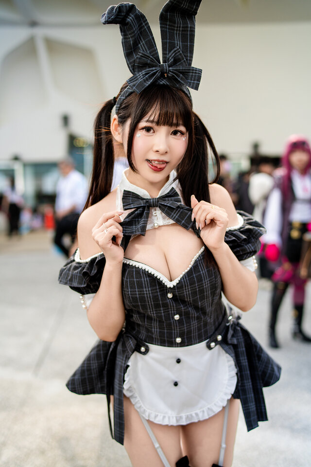 Helene凯琳Malymoon兔女郎cos，台北RF漫展上的可爱来袭