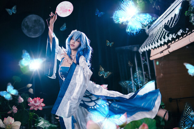 冥咲教科书级的鸣潮·守岸人COS，仙气破屏完美再现角色神韵