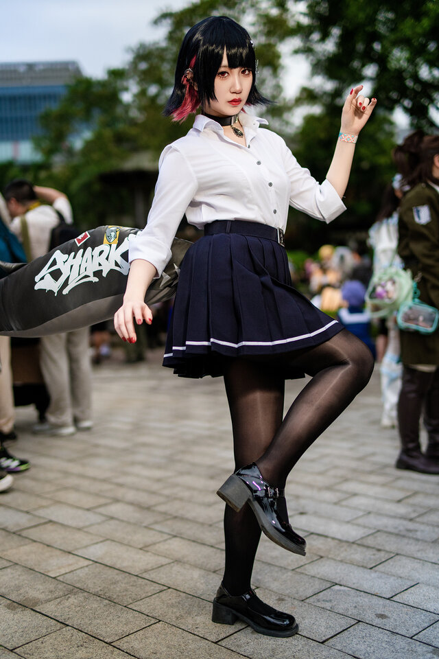 花豹Hyou绝区零艾莲·乔COS:冷艳鲨鱼女仆引爆Acosta!漫展 花豹Hyou绝区零艾莲·乔COS:冷艳鲨鱼女仆引爆Acosta!漫展