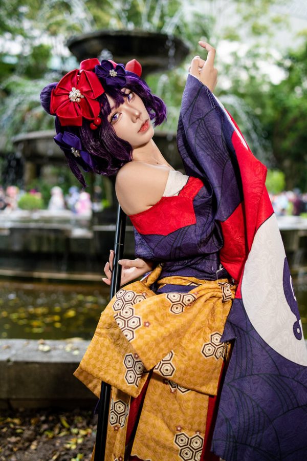 FGO葛饰北斋COS:四巫日モミ惊艳演绎宛如浮世绘走出次元壁 FGO葛饰北斋COS:四巫日モミ惊艳演绎宛如浮世绘走出次元壁