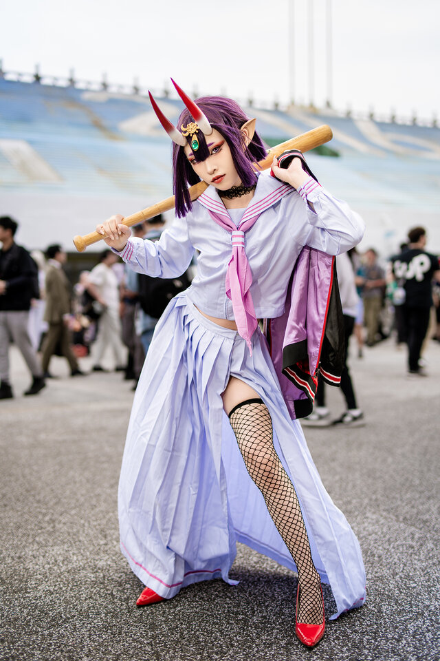 FGO·酒吞童子COS:小楠惊艳演绎水手服与鬼魅的致命诱惑 FGO·酒吞童子COS:小楠惊艳演绎水手服与鬼魅的致命诱惑