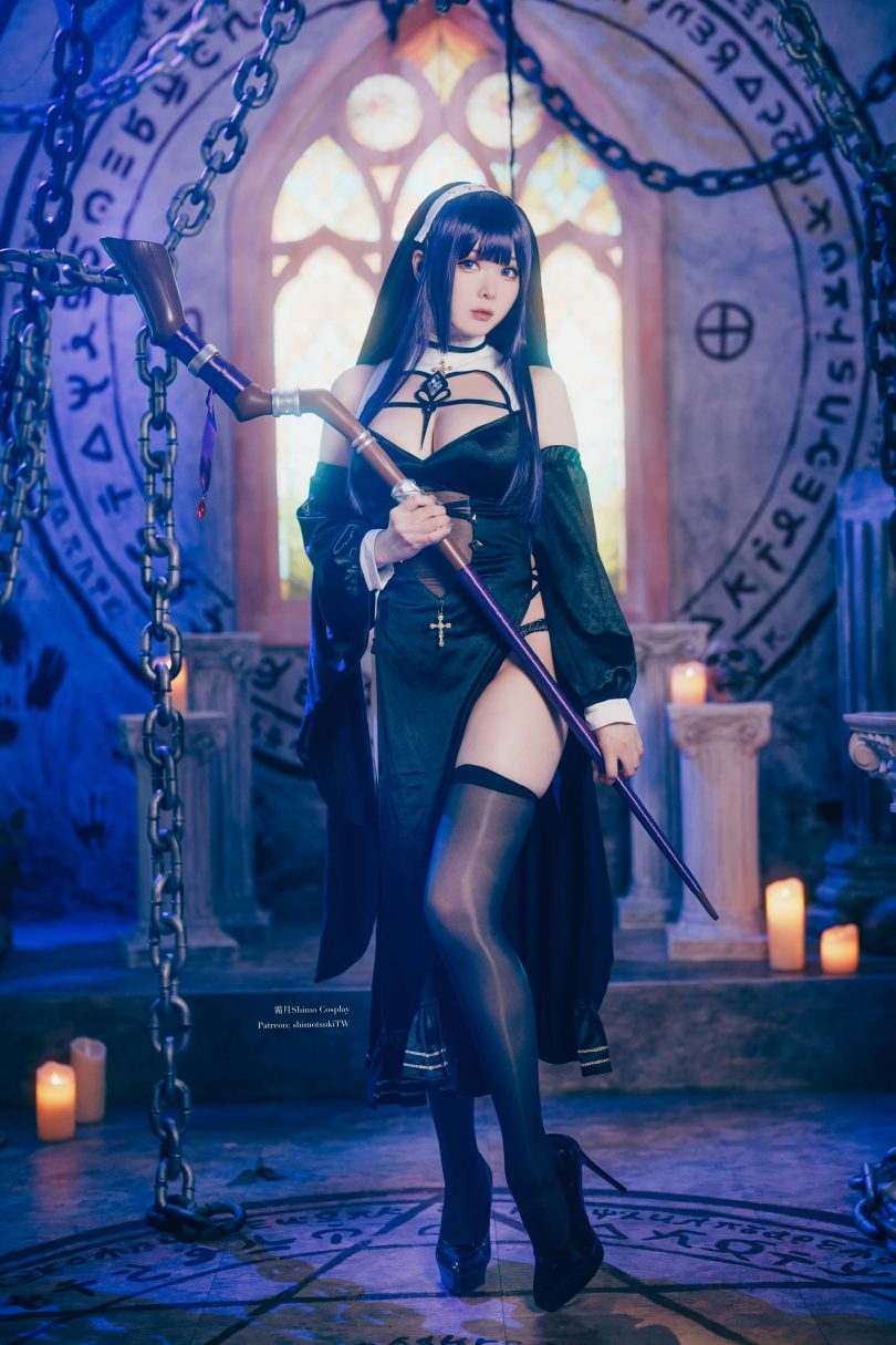 霜月shimo菲伦cos|霜月shimo_丝袜修女·菲伦cos[76P16V-1.63GB]