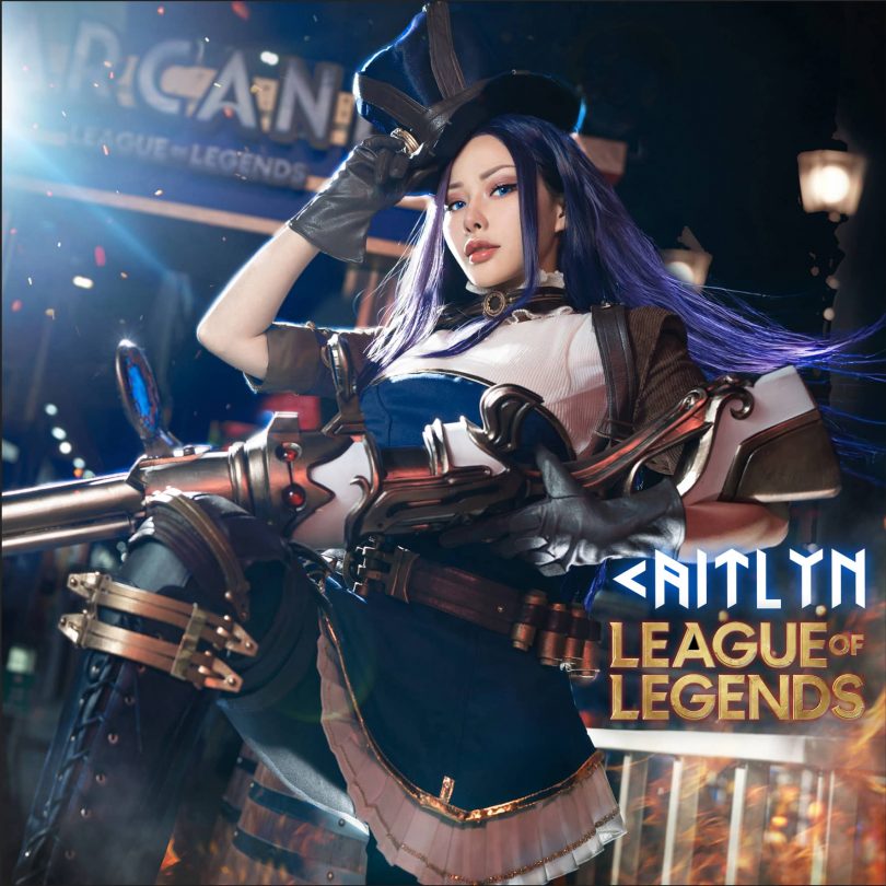 雨波_HaneAmeCOS凯特琳|雨波HaneAme_皮城女警·凯特琳cos作品 雨波_HaneAmeCOS凯特琳|雨波HaneAme_皮城女警·凯特琳cos作品