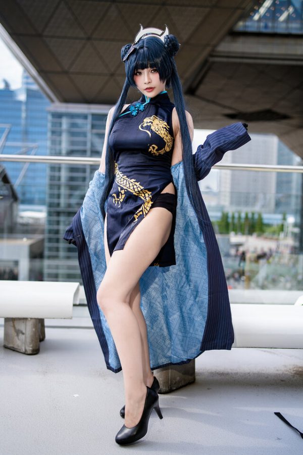 神还原！鹤葵龙华妃咲cos优雅威严玄龙门主惊艳Comic Market