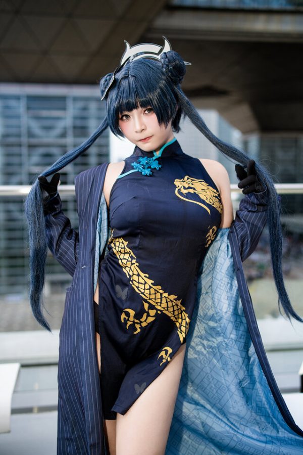 神还原！鹤葵龙华妃咲cos优雅威严玄龙门主惊艳Comic Market