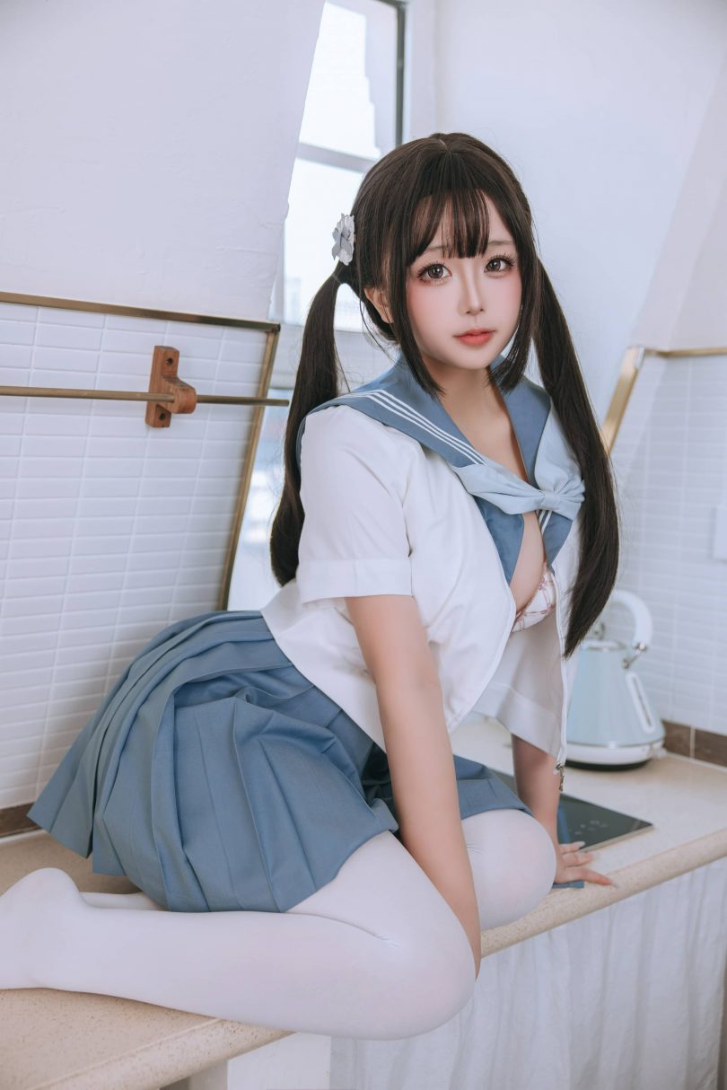 日奈娇JK学妹COS|椎名莜(日奈娇)_制服系列·JK学妹cos作品