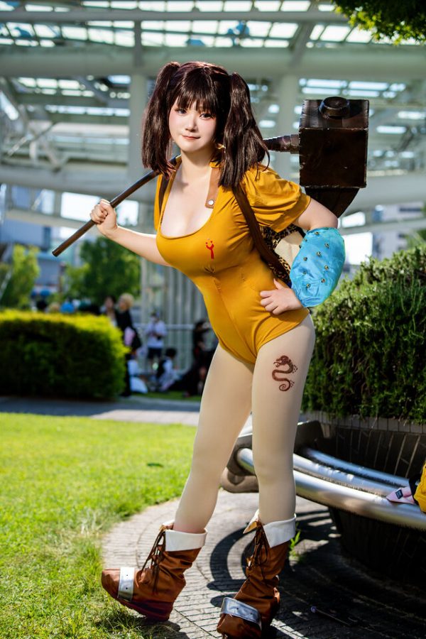 艾琳erin挑战巨人魅力：完美演绎七大罪·黛安COS成全场焦点