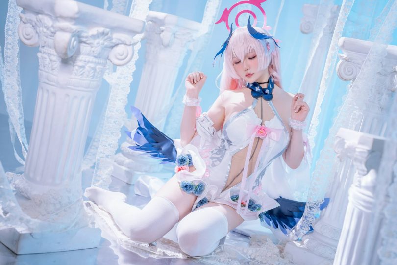 星之迟迟COS下江小春|星之迟迟_蔚蓝档案·下江小春cos[47P-276MB]