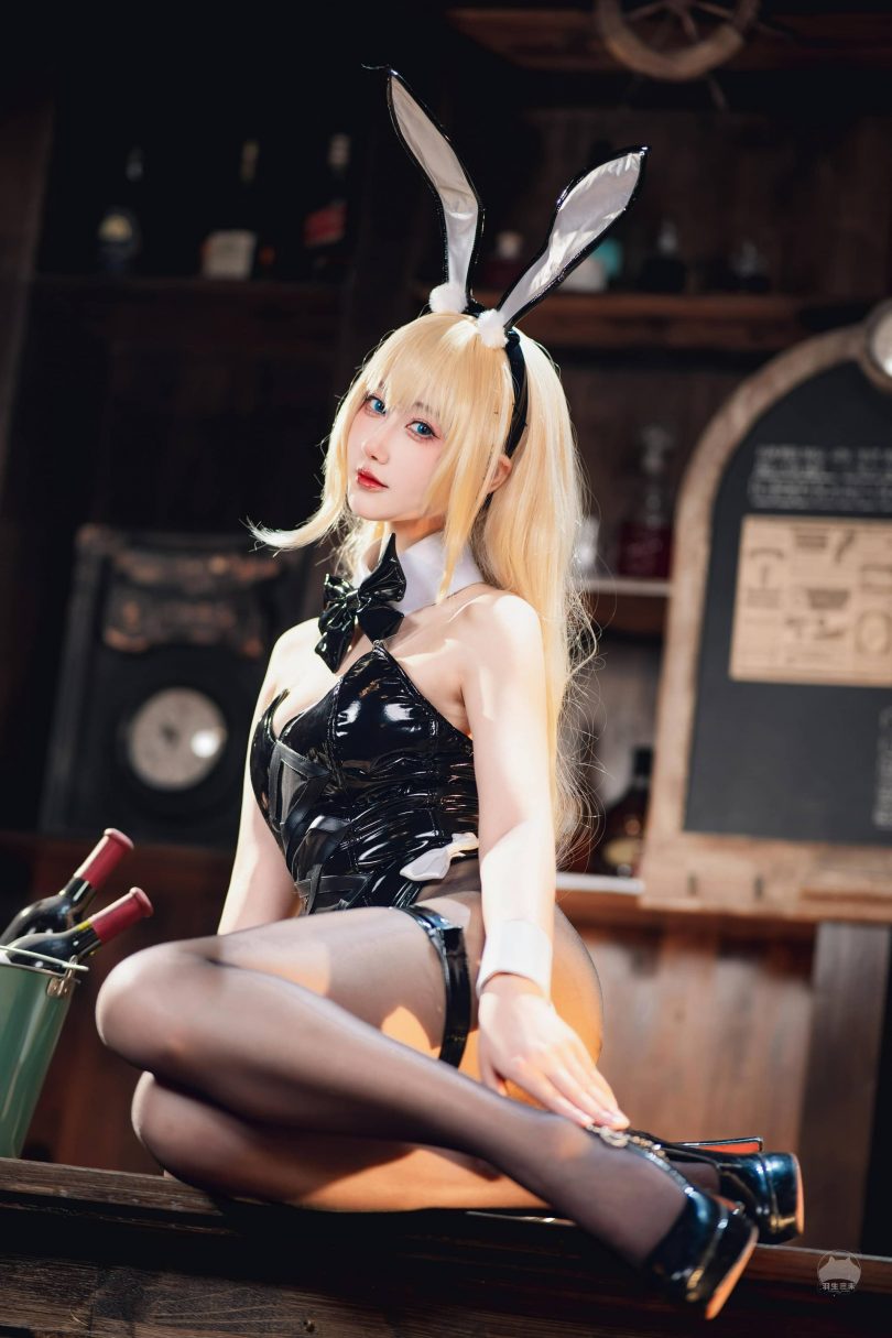 羽生三未COS怨仇|羽生三未_碧蓝航线·怨仇兔女郎cos作品