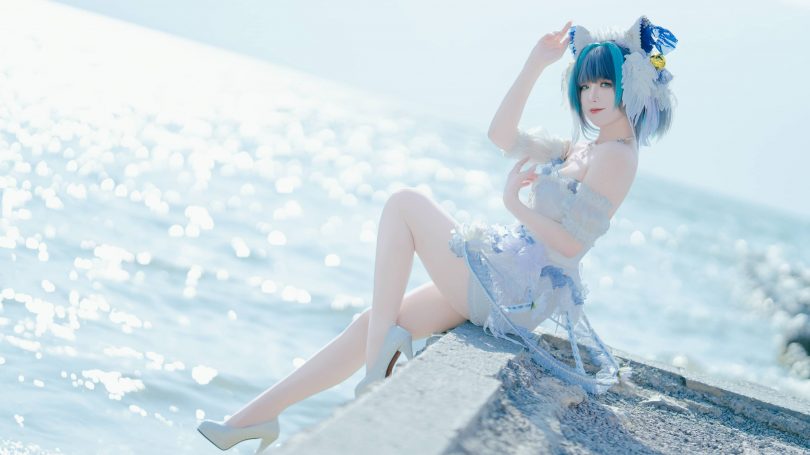 封疆疆vCOS柴郡|封疆疆v_碧蓝航线·柴郡小礼服cos作品[10P-105MB]