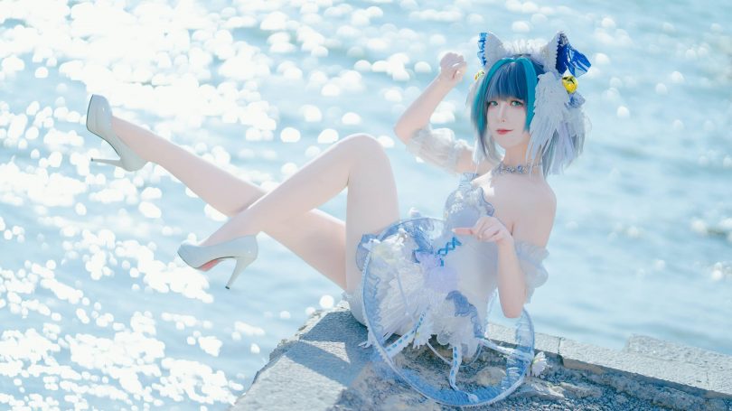 封疆疆vCOS柴郡|封疆疆v_碧蓝航线·柴郡小礼服cos作品[10P-105MB]