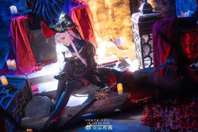 瓜希酱归溟幽灵鲨COS:演绎明日方舟深海猎杀者的冷艳与危险 瓜希酱归溟幽灵鲨COS:演绎明日方舟深海猎杀者的冷艳与危险