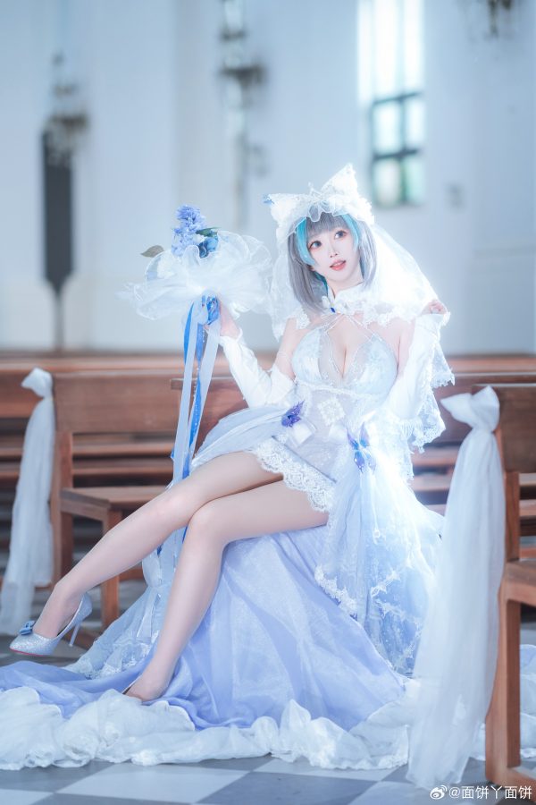 面饼仙儿柴郡花嫁COS:演绎碧蓝航线猫耳头纱下的二次元梦幻 面饼仙儿柴郡花嫁COS:演绎碧蓝航线猫耳头纱下的二次元梦幻