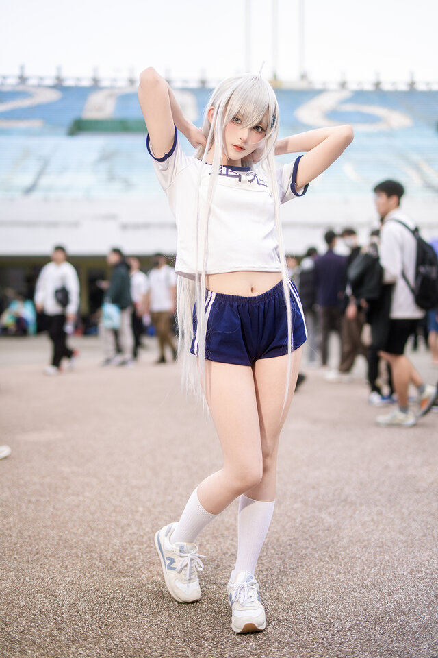 靠死亡游戏混饭吃：Turq_KJ.体操服幽鬼COS惊艳亮相台湾FF46