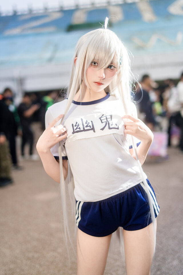 靠死亡游戏混饭吃：Turq_KJ.体操服幽鬼COS惊艳亮相台湾FF46