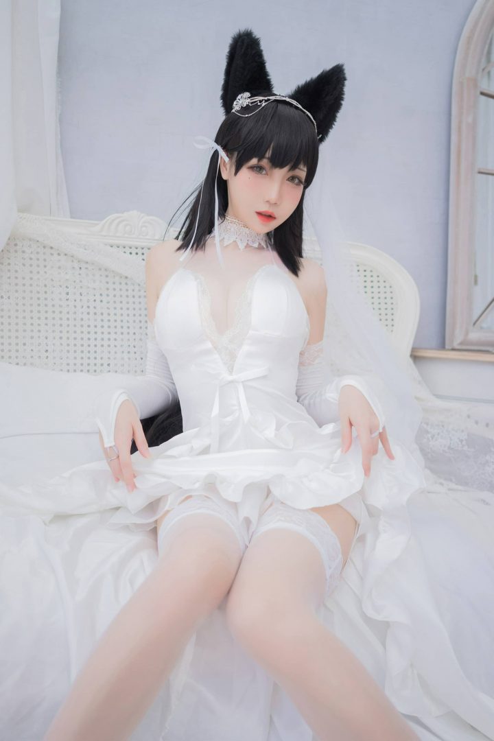 神还原预警!花嫁版爱宕COS,焖焖碳极致细节诠释的真白之誓 神还原预警!花嫁版爱宕COS,焖焖碳极致细节诠释的真白之誓