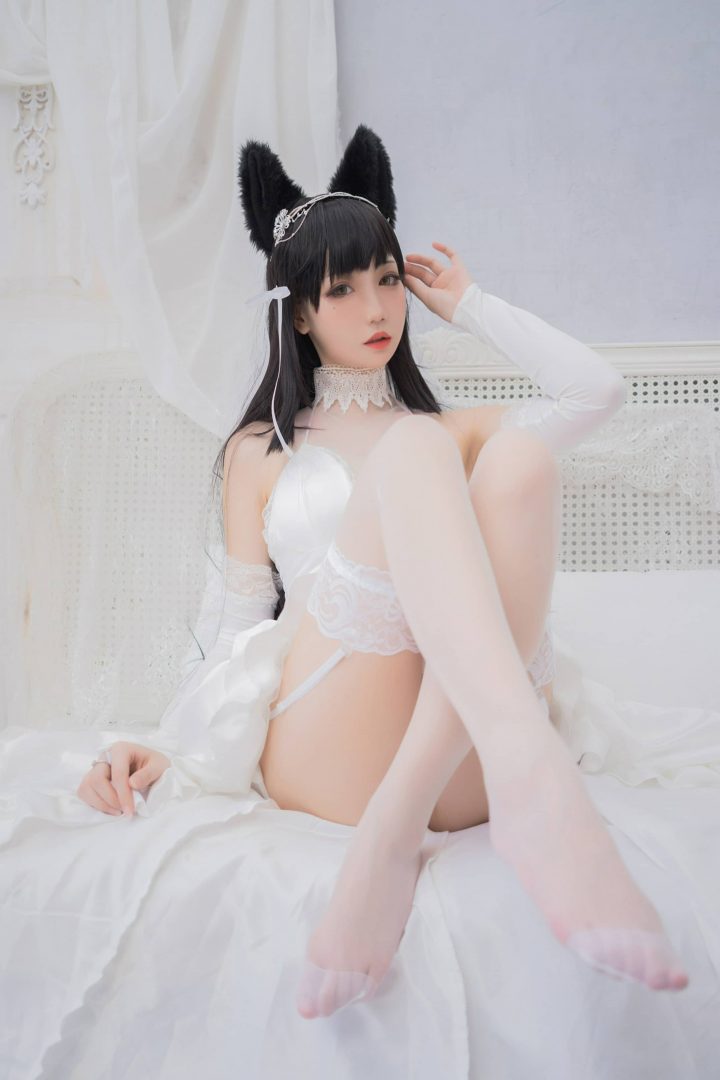 神还原预警!花嫁版爱宕COS,焖焖碳极致细节诠释的真白之誓 神还原预警!花嫁版爱宕COS,焖焖碳极致细节诠释的真白之誓
