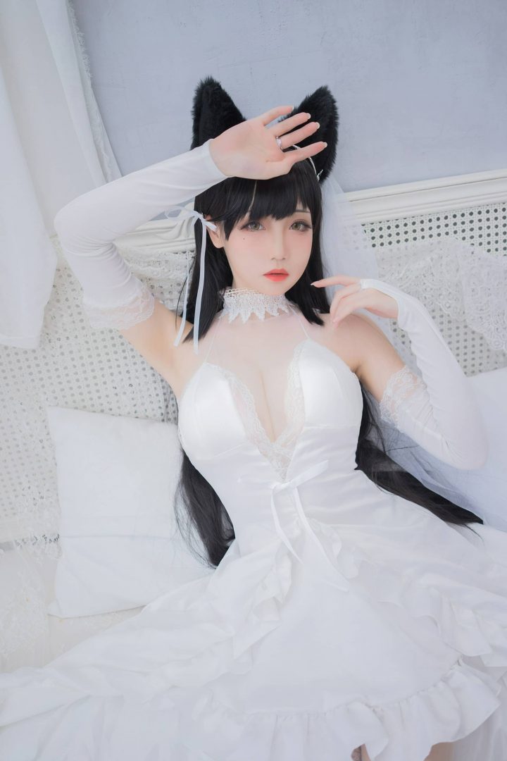 神还原预警!花嫁版爱宕COS,焖焖碳极致细节诠释的真白之誓 神还原预警!花嫁版爱宕COS,焖焖碳极致细节诠释的真白之誓