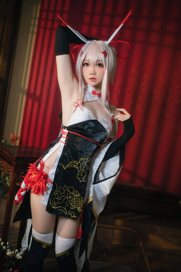 墨染影动鬼神余香:焖焖碳《碧蓝航线》绫波旗袍版COS赏析 墨染影动鬼神余香:焖焖碳《碧蓝航线》绫波旗袍版COS赏析