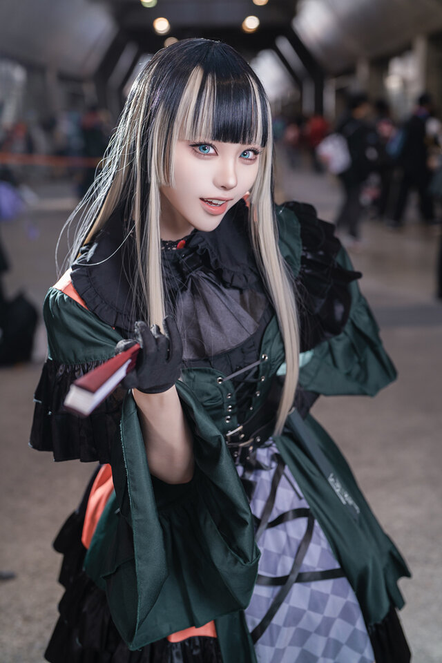 Nekono猫乃儒乌风亭螺钿cos：哥特萝莉与和风雅韵的惊艳邂逅