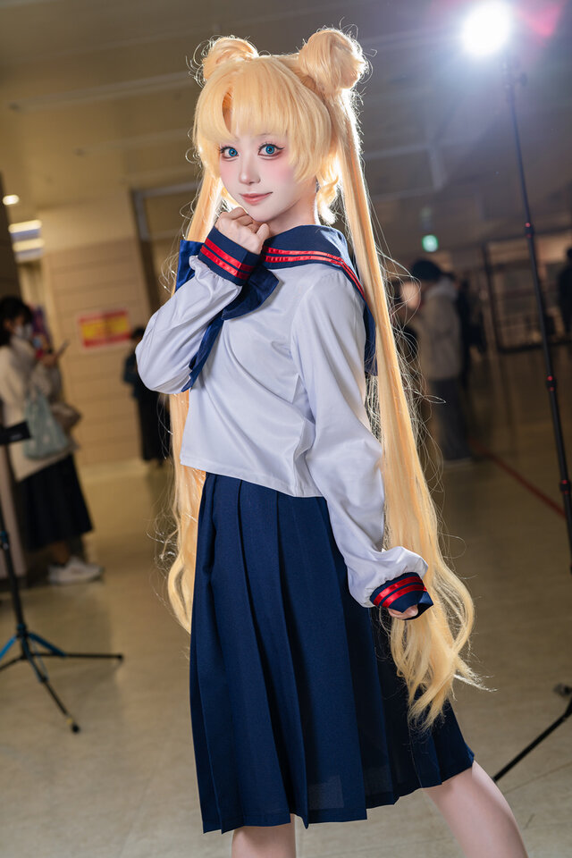 水手服版月野兔COS｜美少女战士Obake_no_Q甜美元气感拉满