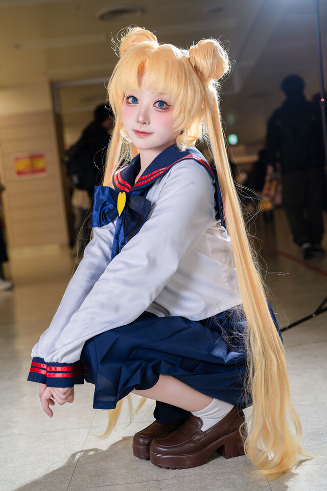 水手服版月野兔COS｜美少女战士Obake_no_Q甜美元气感拉满