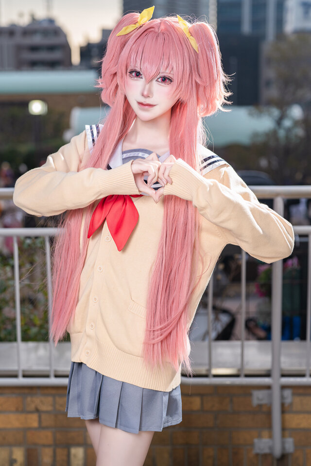 渚Nagix桃井爱莉COS:粉发双马尾把偶像少女的甜度直接拉满 渚Nagix桃井爱莉COS:粉发双马尾把偶像少女的甜度直接拉满