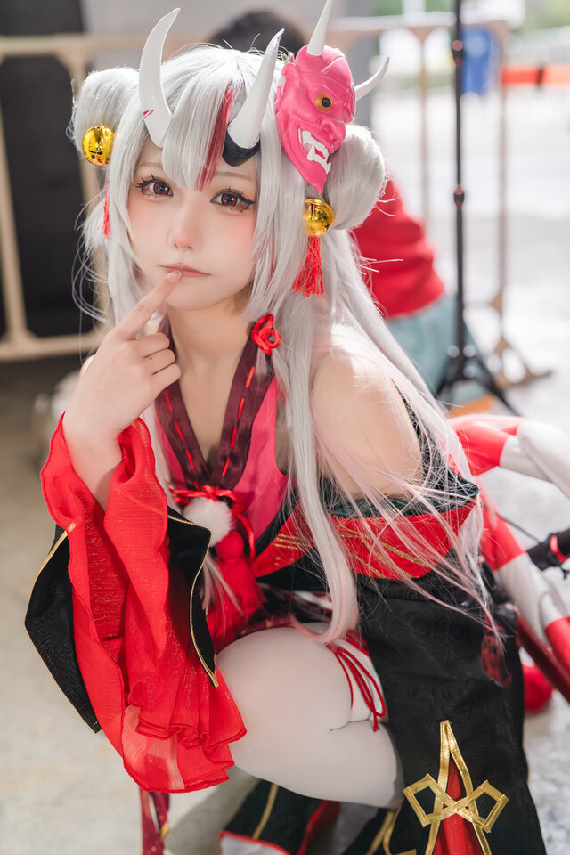 Hololive百鬼绫目COS:優華Yuuka演绎鬼族少女的萌系魅力 Hololive百鬼绫目COS:優華Yuuka演绎鬼族少女的萌系魅力