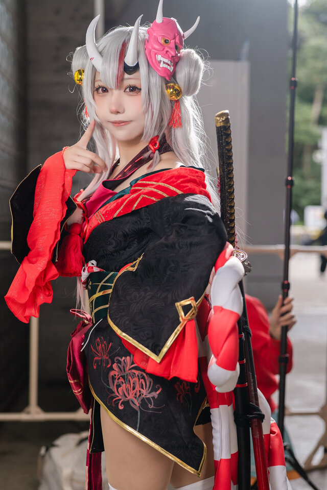 Hololive百鬼绫目COS:優華Yuuka演绎鬼族少女的萌系魅力 Hololive百鬼绫目COS:優華Yuuka演绎鬼族少女的萌系魅力