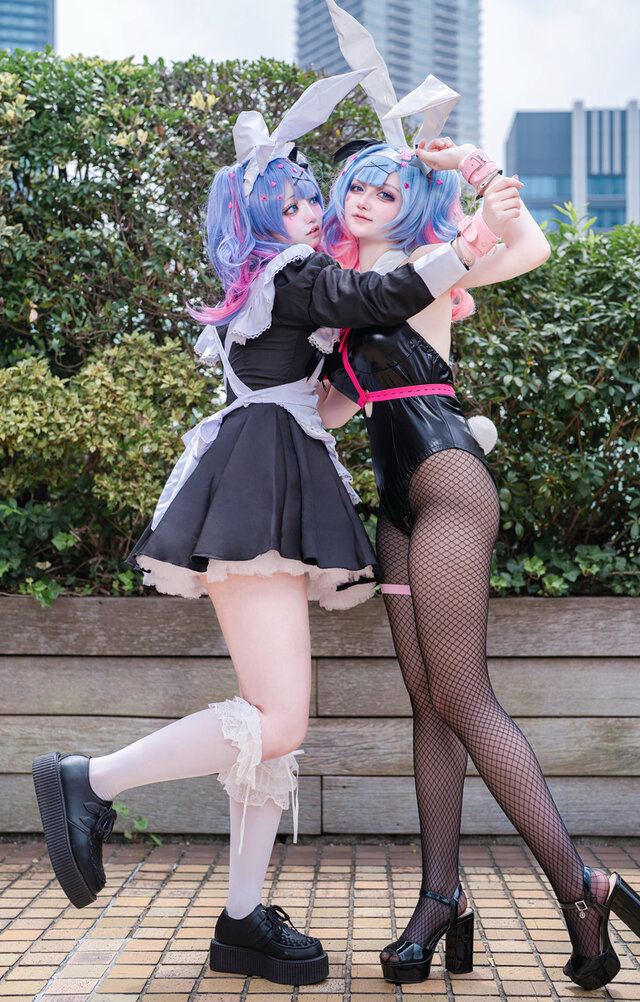 Rabbit Hole初音未来COS|acosta!女仆初音与兔女郎初音同框 Rabbit Hole初音未来COS|acosta!女仆初音与兔女郎初音同框