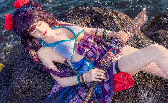 Shika小鹿鹿cos比基尼版葛饰应为[Shika小鹿鹿cos图集]