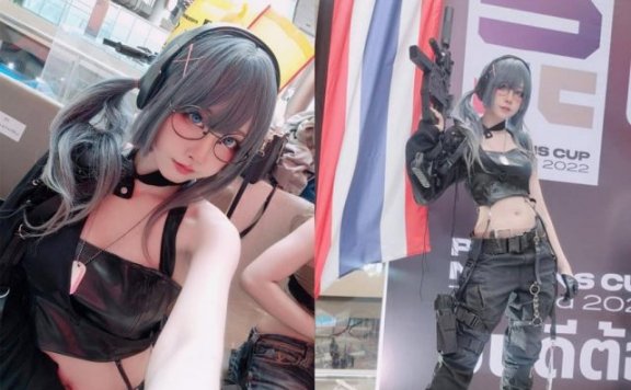 coser Kurumin 在 PUBG Nations Cup 2022 上 cosplay 美女狙击手