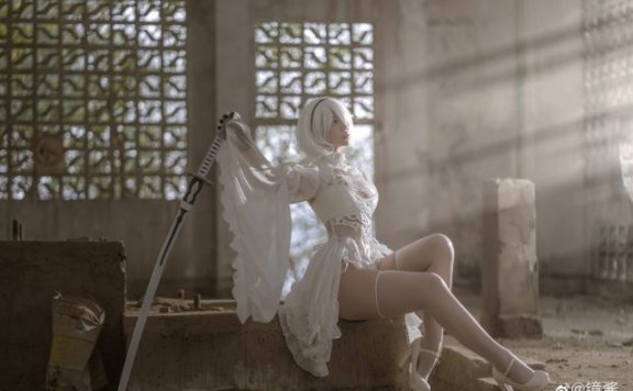 coser@镜酱cos图集 | 国内小姐姐_镜酱cos“婚纱版”2B