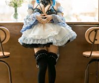 蠢沫沫 - 仆cos作品|coser@蠢沫沫“缺布版”女仆cos图集