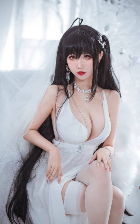 仙女月cos大凤 | 仙女月_碧蓝航线·大凤纯白婚纱cos作品 [30P-189MB]