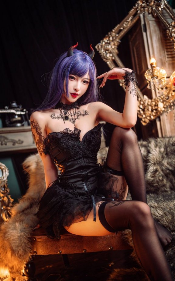 清水由乃cosplay作品 | 清水由乃_暗黑纹身cos图包 [30P-370MB]