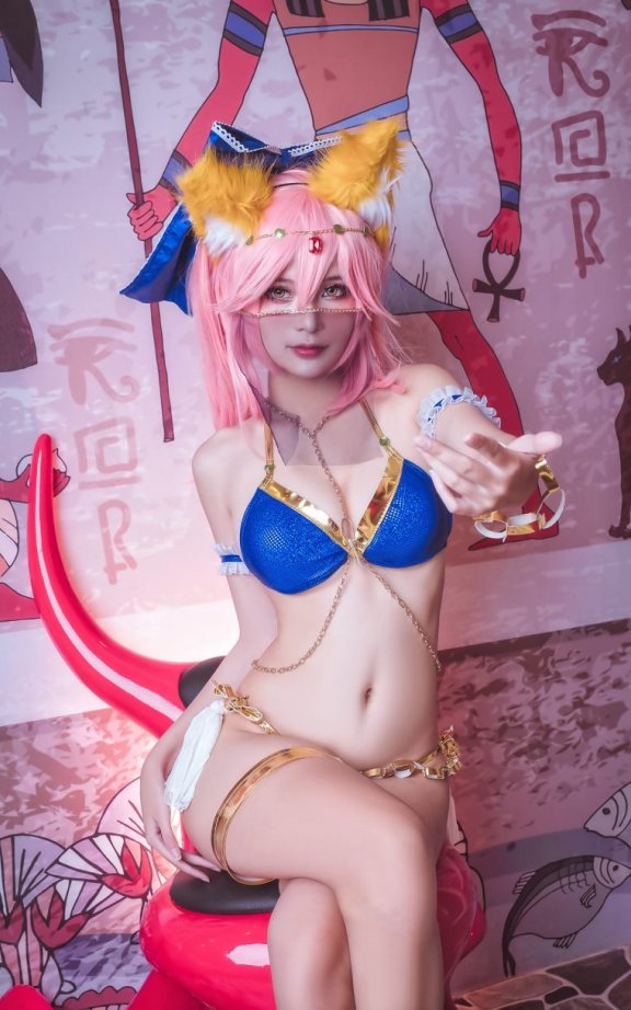 Azami cos玉藻前 | Azami_FGO·玉藻前舞娘cos作品 [18P-73MB]