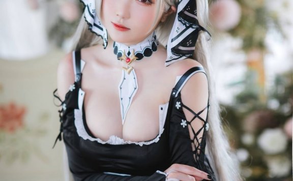 瓜希酱cos可畏 | 瓜希酱_碧蓝航线·可畏女仆装cos作品 [20P-112MB]